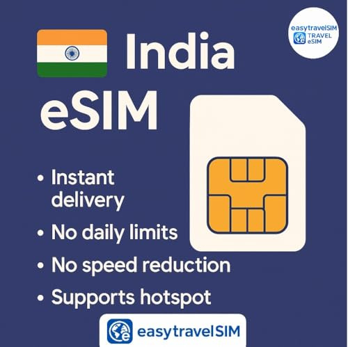 Indien eSIM High-Speed-Daten unterstützen Hotspot 30 Tage 5-20 GB E-Mail-Lieferung (10 GB für 30 Tage)