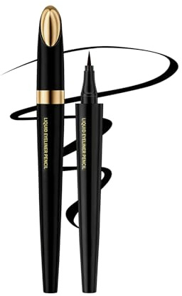 Catlinez Wasserfester Eye Liner, lang anhaltender Flüssig-Eyeliner, Schweißfest. | Schweißfest | 24 Stunden Halt ohne Ausbleichen | Ultra-präzise Spitze | Make-up für Frauen
