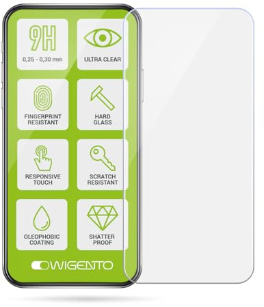 Wigento Displayschutzglas 1x H9 Hartglas für Nothing Phone 3a / 3a Pro Folie bruchsicher