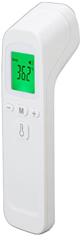 LUCKDANO Panntermometer, Infraröd Digital Beröringsfri Termometer med HD-skärm för Vuxna Barn Baby, Vitt ABS-material