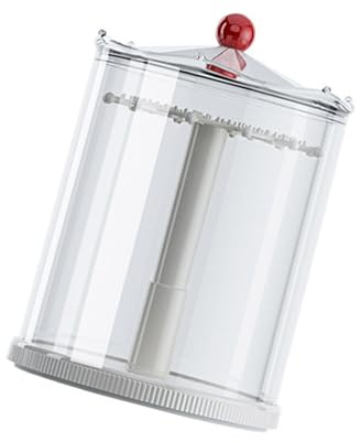 xbiez Présentoir de porte-clés rotatif à 360° avec rangement multicouche, coque transparente et ABS pour objets de collection, taille unique, Comme décrit