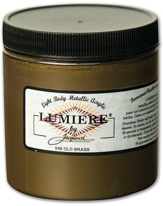 Jacquard Lumiere Fabric Color - 8 oz Jar - Old Brass