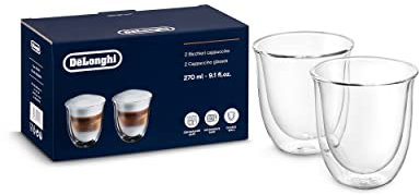 De'Longhi 5513214601 verre à café Transparent 2 pièce(s) 270 ml
