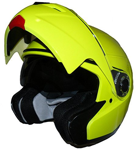protectWEAR Klapphelm Motorradhelm mit integrierter Sonnenblende KH-H910-NEO - M