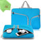 UESWILL Neoprene Soft Sleeve Bag Briefcase Compatible with MacBook Air 11 inch/MacBook 12 inch /11-12 inch Ultrabook Chromebook Notebook Netbook Computer Tablet,(Blue)