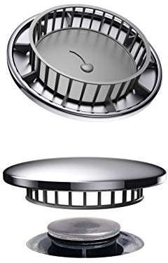 Chrome Cherry Tub Flo Filtro raccogli capelli per vasca Bellissimo filtro raccogli capelli in acciaio inox che non richiede installazione. Ideale per docce, vasche, lavandini e scarichi.