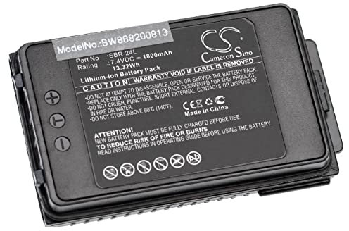 vhbw Akku kompatibel mit Yaesu FT-70D, FT-70DR, FT-70DS Funkgerät, Walkie Talkie (1800mAh, 7,4V, Li-Ion)