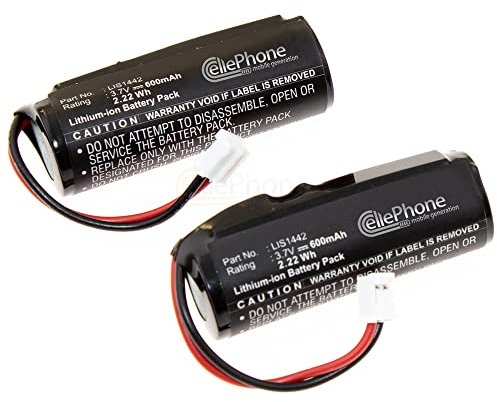 cellePhone Akku Li-Ion kompatibel mit Sony Playstation Move Navigation Controller PS3 PS4 (Ersatz für LIS1442) - 2er Set
