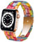 DEALELE Compatible con iWatch 38mm 40mm 41mm, Sostituzione Cinturino in Resina Colorata per Apple Watch Series 8/7 / 6/5 / 4/3 / SE Donne Uomini, Arcobaleno