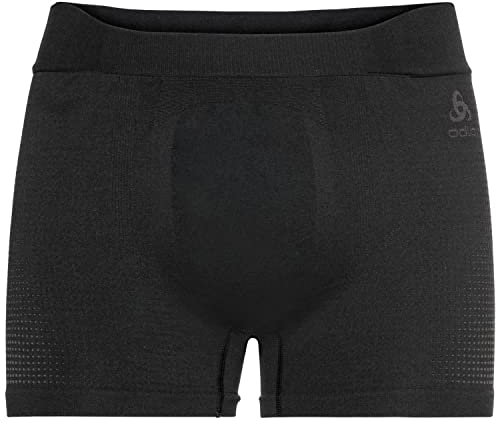 Odlo Herren Funktionsunterwäsche Boxershorts PERFORMANCE WARM ECO, black - new odlo graphite grey, XL