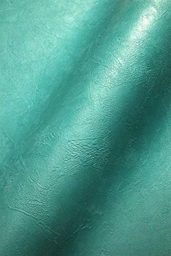 NEWROOM Tapete Blau Vliestapete Beton - Universal Modern Türkis Petrol Struktur Putz Einfarbig Uni Beton-Optik Putz-Optik inkl. Tapezier-Ratgeber