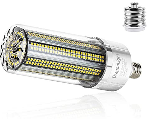 DragonLight 100W Superhelle Mais Licht LED Glühbirne(Ersetzt 700Watt) - E27 Edison LED Lampe mit E40 Adapter - 5000K 12000 Lumens für Großes Gebiet Beleuchtung - Garage Lagerhaus Werkstatt Fabrik Hof