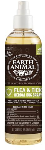 Earth Animal Apothecary Natural Flea & Tick - Herbal Bug Spray for Dogs & People - 8 oz. Bottle