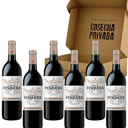 Pesquera Crianza - Envío Gratis 24 H - 6 Botellas - Bodega Familia Fernandez Rivera - Ribera del Duero - Estuche Regalo Vino - Seleccionado y enviado por Cosecha Privada