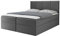 Mirjan24 Boxspringbett Rebos, Doppelbett mit 2 Bettkästen, Lattenrost und Matratze, Amerikanisches Continentalbett, Polsterbett, Bett mit Kopfteil, Bettgestell (Manila 16, 160 x 200 cm)