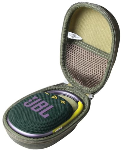 Anleo Hard Travel Case for JBL Clip 4 - Portable Mini Bluetooth Speaker (Army Green)