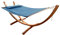 AXI Hawaï Hängematte für 2 Personen mit Gestell aus Holz | Outdoor Hängematten-Set mit Holzgestell & XXL Hängematte in Blau.