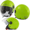Jethelm Helm Motorrad Roller Lang Sonnenblende Visier Zugelassen ECE 22 06 Grün XS