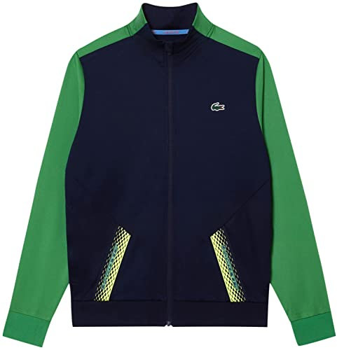 Lacoste Sport Sweatshirt Classic Fit Homme , Navy Blue/Tarragon-tarrag, L