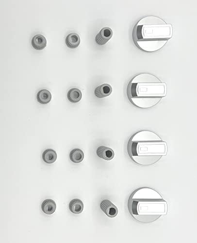 ELECTROTODO Mando Universal para Cocina Color Inox – Pack de 4 Mandos