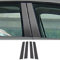 KUNGKIC Lot de 4 autocollants décoratifs pour colonne de fenêtre de voiture - Compatible avec Volkswagen VW Golf 7 MK7 2014-2019 - Pour fenêtre B C - Motif en fibre de carbone