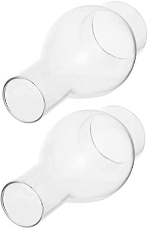 Gadpiparty 2stücke Klarglas Kerosinlampenschirm Dekorativer Und Praktischer Lampenschirm Für Vintage-öllampen Installieren Windfest Für Und Schlafzimmer