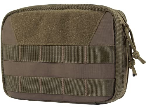 OneTigris EDC Tasche, Gürteltasche MOLLE Taktische Hüfttasche Wasserdicht Molletaschen für Camping Wandern Radfahren Klettern und Reisen,Coyote Braun