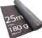 DEFACTO Tessuto non tessuto per pittura, 25 m x 1 m, 180 g, 25 m², in tessuto non tessuto antiscivolo con rivestimento in PE antiscivolo, protezione della superficie per pittori e rotolo di tessuto