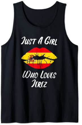 labios boca amor bandera española Jerez-de-la-Frontera Camiseta sin Mangas