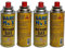 FastWrite 4 BUTANE GAS BOTTLES CANISTER CAMPING HEATER COOKER BBQ