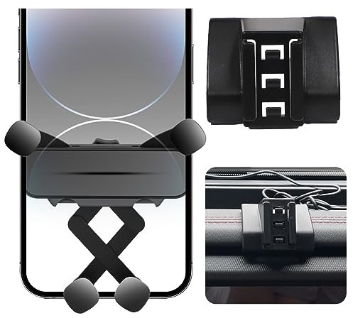 Kfz-Handyhalterung für Jeep Wrangler Autozubehör [Spezielle Fahrzeuginstallation, nur für Wrangler 2018–2023, nicht universell] [Auto-Lock-Freisprecheinrichtung, passt für iPhone und alle Smartphones]