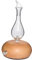 Diffuseur d'huiles essentielles nébulisant, diffuseur d'aromathérapie en Verre Fait à la Main avec Base en Bois, alimenté par USB, pour la Maison ou Le Bureau