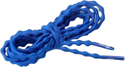 CORD ON Lacci regolabili per scarpe slegati, 2,5 mm x 5,6 mm di diametro, 1 paio, Blu elettrico., 29.52