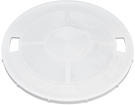 Skimmer Deckel Rund, Abdeckung Skimmer Pool, Poolfilter Abdeckung Deckel 23cm, Pool Skimmer Deckel aus Kunststoff, weiß, Kompatibel mit PENTAIR