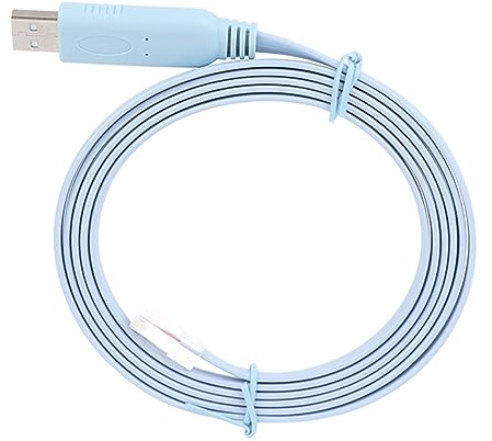 Annadue Hochgeschwindigkeits-USB-zu-RJ45-Konsolenkabel, Kupfer Material, 5,9 Ft Lang, Plug-and-Play, für Computer-Router, Einfache Daten übertragung