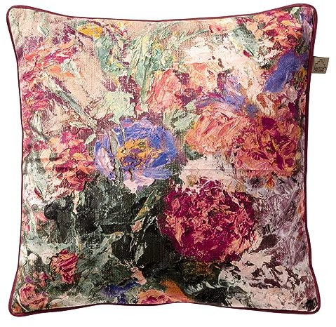 Dutch Decor Zierkissen Posy - Polyester - Rosa - 45 x 45 x 0 cm (BxHxT)