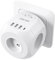 LENTEC Prise Multiprise Murale Cube, 4 Prises 8 en 1 Chargeur USB Multiprise avec 4 Sorties AC, 1 Type C et 3 USB, Electrique Idéal Bureau Chambre Blanc