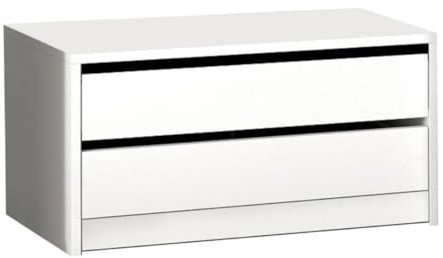 SHIITO | Cajonera Armario con Dos cajones | Unidad de Almacenamiento Extra | Color Cambrian - 77 x 38 x 45 cm | Modelo Ambar