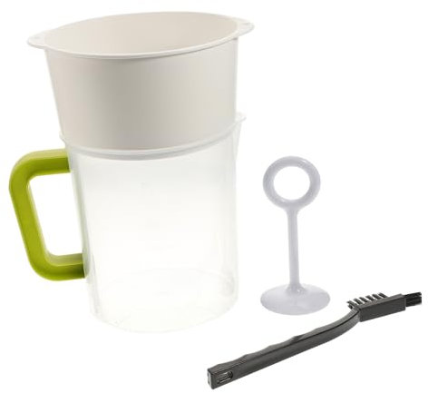 ABOOFAN Sieb 4 Stück Kefir Maker Mandelmilchsieb Lekue Cheese Maker Becher Für Kefir Machen Griechischer Mandelmilchfilter Nussmilchbeutel Nussmilchfilter Käseform Bürste Filtertasche