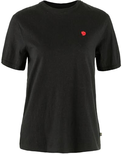 Fjällräven Damen Hemp Blend T-Shirt, Black, XXS