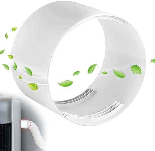 SPERMUOY Adaptador de manguera de aire acondicionado, 150 mm, color blanco, plástico, 1 x en paquete, portátil, rosca universal, buen efecto de sellado, accesorio práctico, amplia gama de aplicaciones