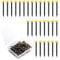WZHHDM Picture Hanging Nails, 120 Pcs Brass Head Wall Pins, Black, For Drywall, Wood, Plaster