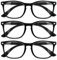 CCVOO 3 pack Lesebrille für damen und herren mit blaulichtfilter - Augenoptik Brille Lesehilfe für Damen Herren