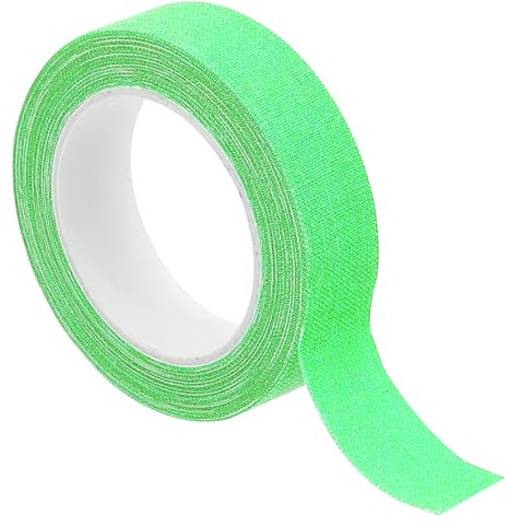 PATIKIL 0,6 x 16,5 Piedi Neon Gaffer Tessuto Nastro 1 Rotolo Fluorescente Adesivo Nastro UV Nero Luce Fluo Nastro per UV Party Verde
