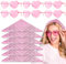 BOOMTOP 6pz Bandana Sciarpa Donna Paisley per Capelli Rosa 6 Paia Occhiali da Sole Cuore Rosa Set per Uomini Donne Feste Carnevale Halloween Festa Musicale a Tema Rosa