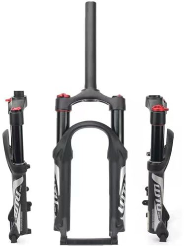 ZJHAHJY Fourche à Suspension pour VTT 20 Pouces Fourche pneumatique VTT 1-1/8 Fourche Avant Droite Frein à Disque 100 mm Dégagement Rapide 80 mm Débattement pour vélo Pliant BMX 1780G