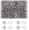 HO2NLE 500 Sets 6mm Kit Herramienta Ojetes Plata Ojales de Metal para Lonas, Cortinas, Toldos, Zapatos, Bolsas