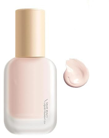 Beauty Liquid Foundation,Creamy Liquid Foundation,Face Concealer Liquid Foundation,Makeup Concealer Sweatproof Foundation,Makeup Foundation (Ivory)