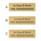 CIN 1 Targhetta identificativa per alloggio turistico personalizzata (Ottone Satinato, 100x30mm)