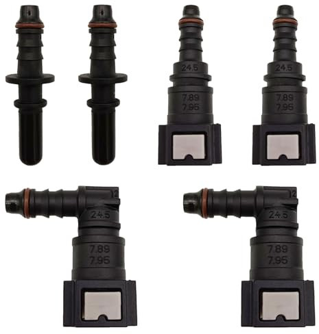 LUHOCIY 6 Piezas Conector Rápido Combustible, Conector Rápido de Línea de Combustible Hembra, Auto Combustible Línea Racores para Conductos de Combustible, Duraderos y con Buen Endimiento de Sellado